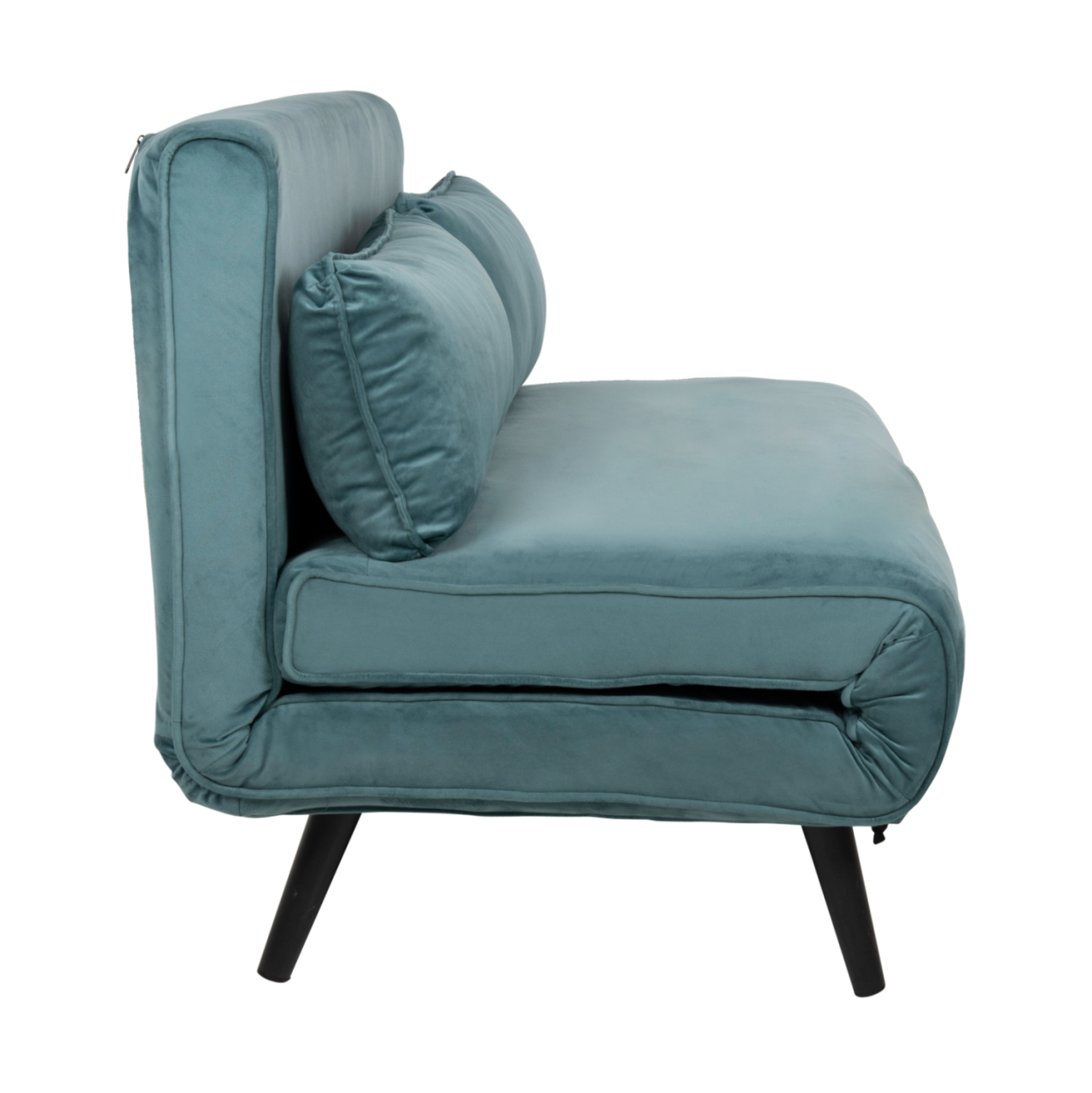SOFABED FOR 2 PEOPLE ASMA HM3077.15 VELVET IN MINT COLOR 140x80x77Hcm. [5]