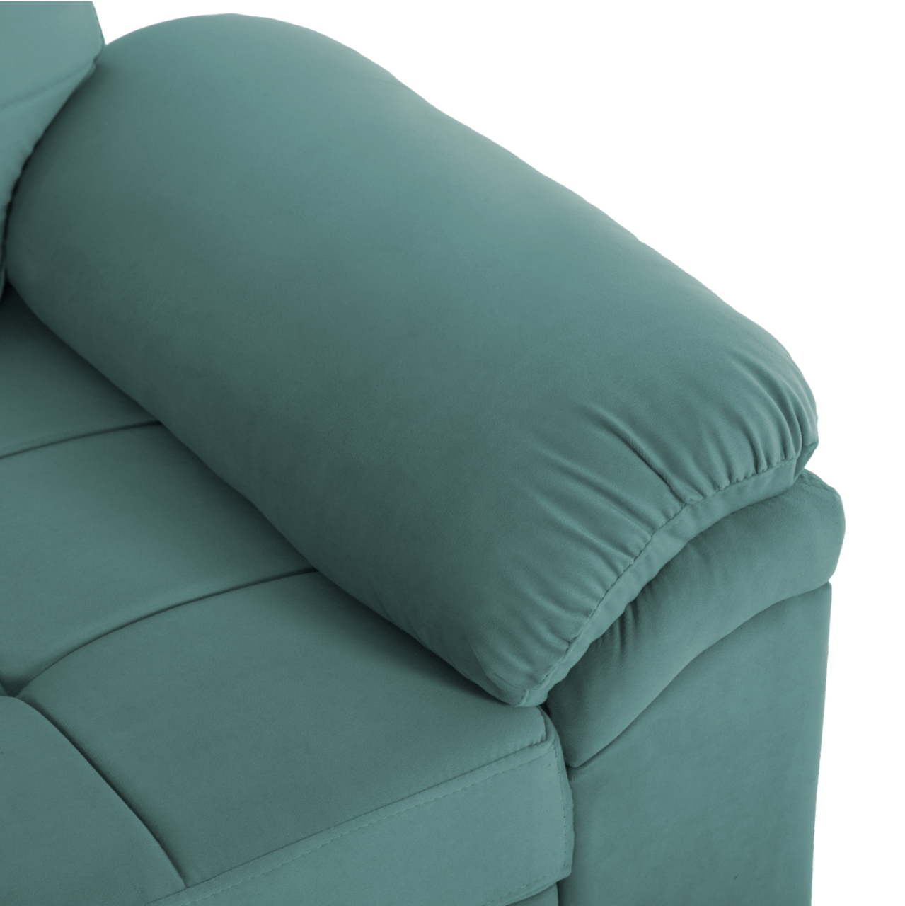 SOFABED LEFT CORNER JADE HM3144.04L SEAFOAM GREEN VELVET 250x80-180x73-88Hcm. [6]