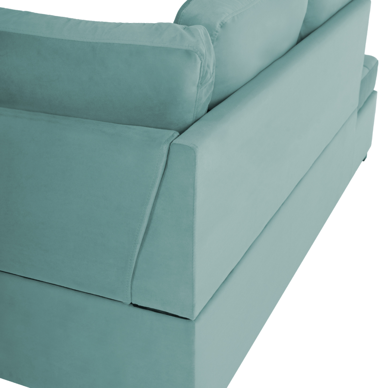 SOFABED LEFT CORNER JADE HM3144.04L SEAFOAM GREEN VELVET 250x80-180x73-88Hcm. [8]