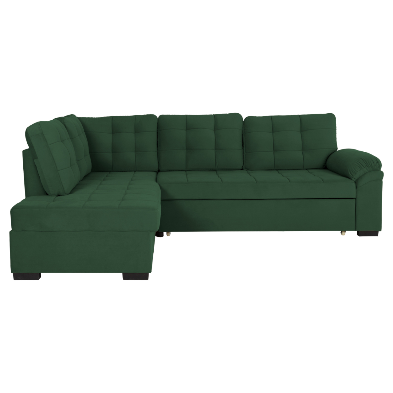 SOFABED LEFT CORNER JADE HM3144.05L CYPRESS GREEN VELVET 250x80-180x73-88Hcm. [4]