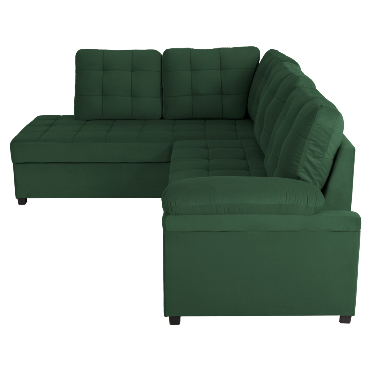 SOFABED LEFT CORNER JADE HM3144.05L CYPRESS GREEN VELVET 250x80-180x73-88Hcm. [5]