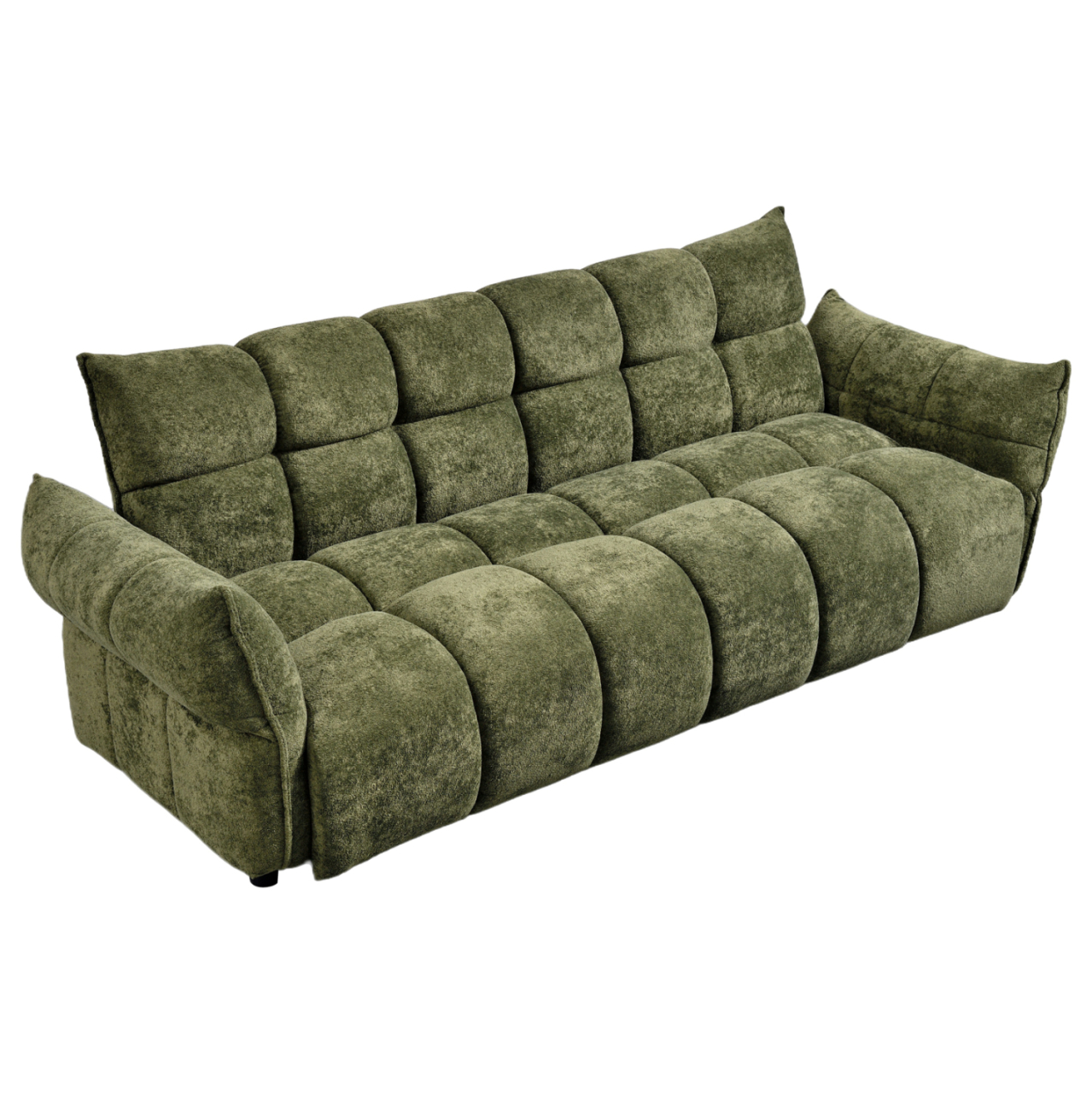 SOFABED MELU HM3314.03 GREEN FABRIC--POCKET SPRINGS SEAT 245x90x85Hcm. [5]
