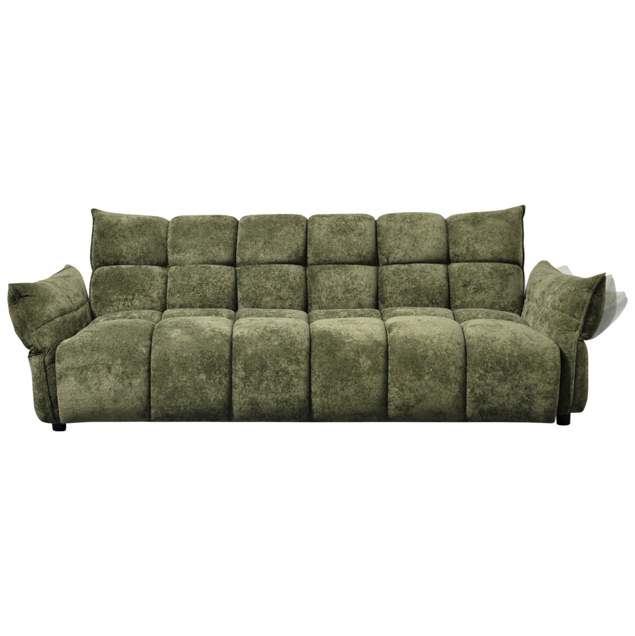 SOFABED MELU HM3314.03 GREEN FABRIC--POCKET SPRINGS SEAT 245x90x85Hcm. [4]