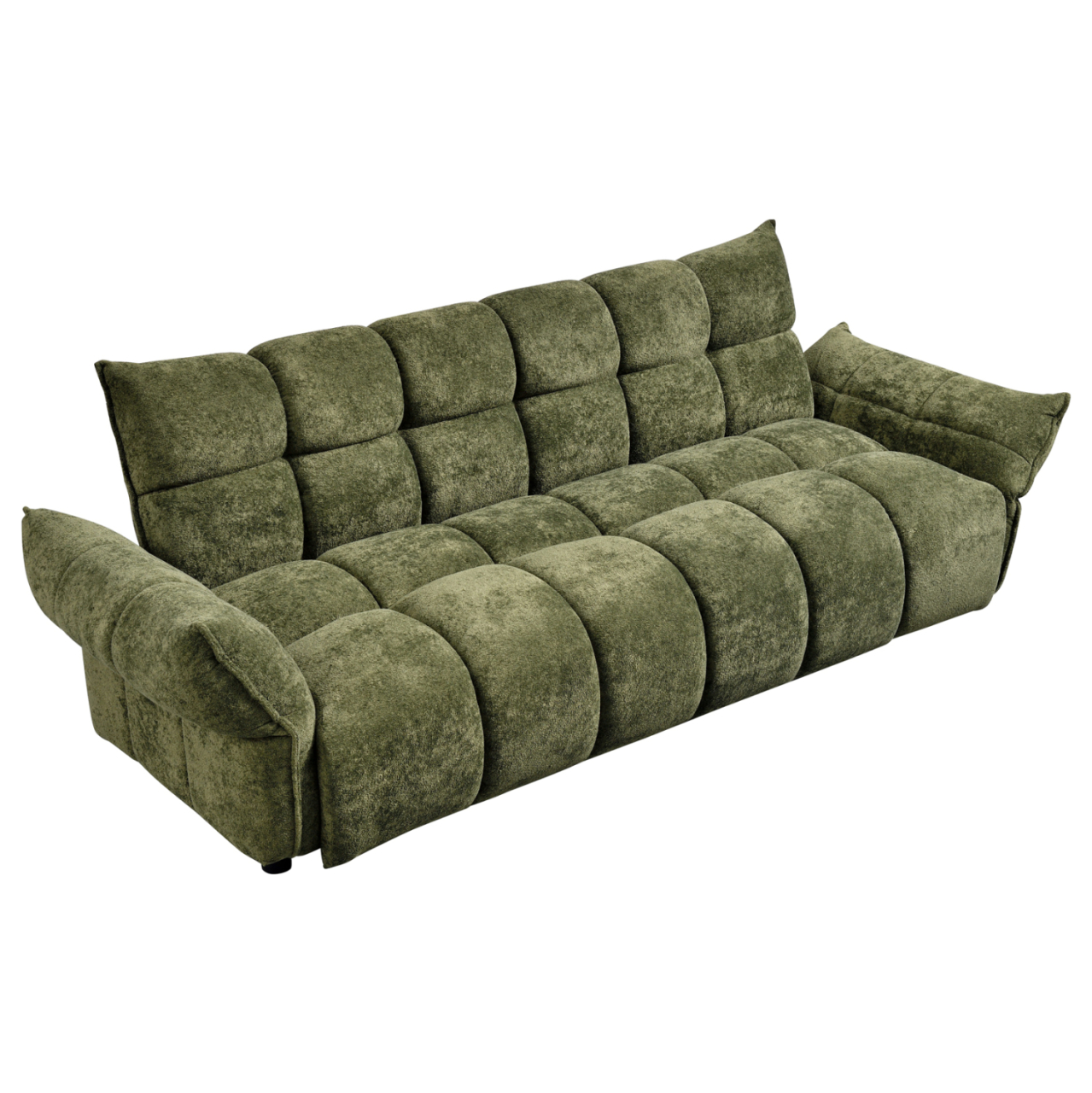 SOFABED MELU HM3314.03 GREEN FABRIC--POCKET SPRINGS SEAT 245x90x85Hcm. [6]