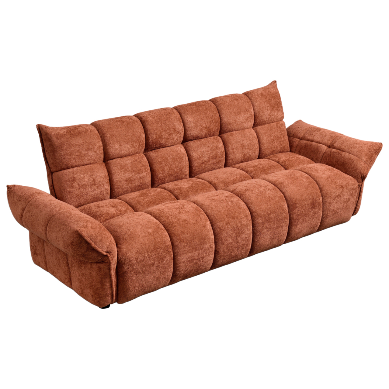SOFABED MELU HM3314.04 TERRACOTTA FABRIC--POCKET SPRINGS SEAT 240-250x90x85Hcm. [6]