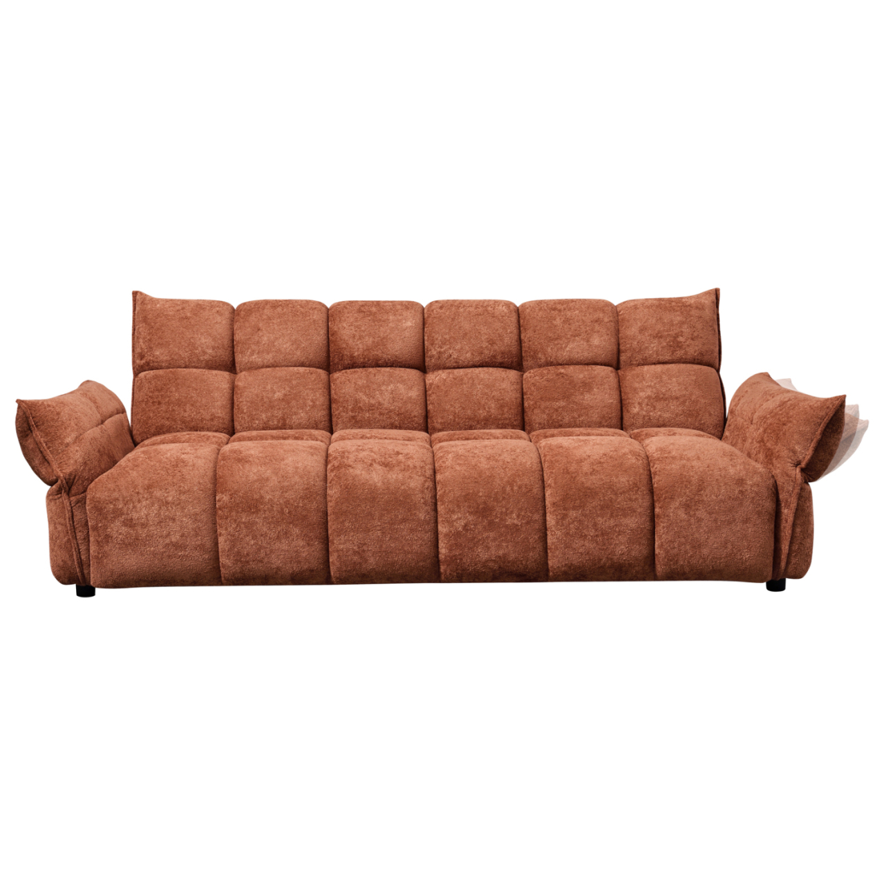 SOFABED MELU HM3314.04 TERRACOTTA FABRIC--POCKET SPRINGS SEAT 240-250x90x85Hcm. [4]