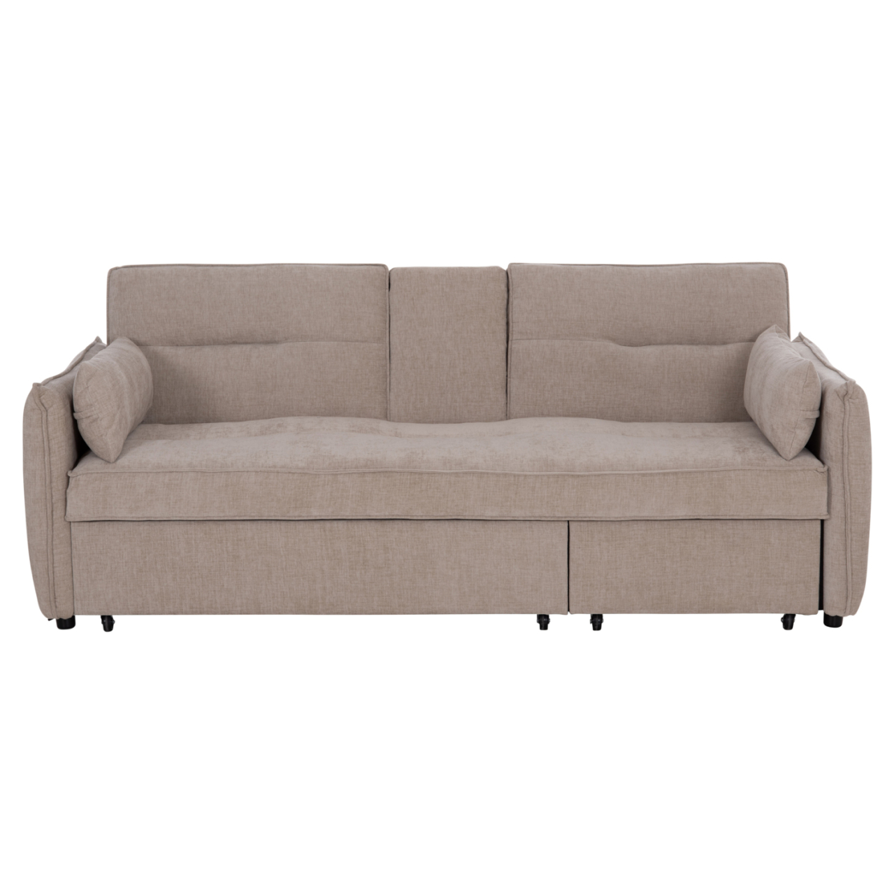 SOFABED MULTIFORM 2-SEATER VELAR HM3305.03 BEIGE FABRIC 207x90x80Hcm. [4]