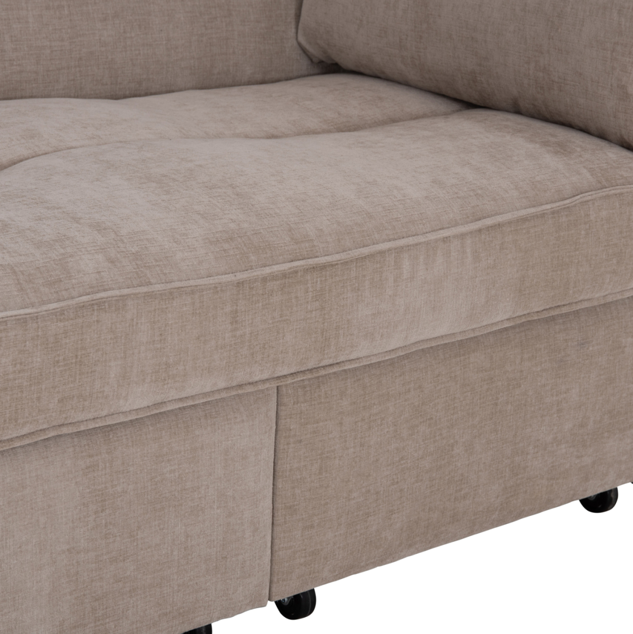 SOFABED MULTIFORM 2-SEATER VELAR HM3305.03 BEIGE FABRIC 207x90x80Hcm. [9]