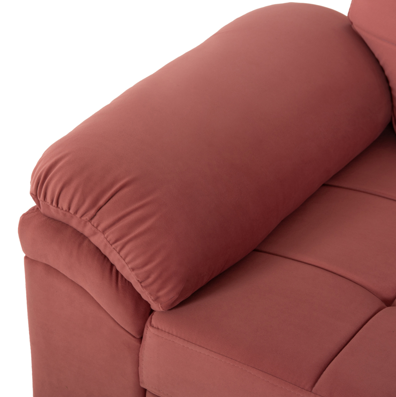 SOFABED RIGHT CORNER JADE HM3144.03R DUSTY PINK VELVET 250x80-180x73-88Hcm. [6]