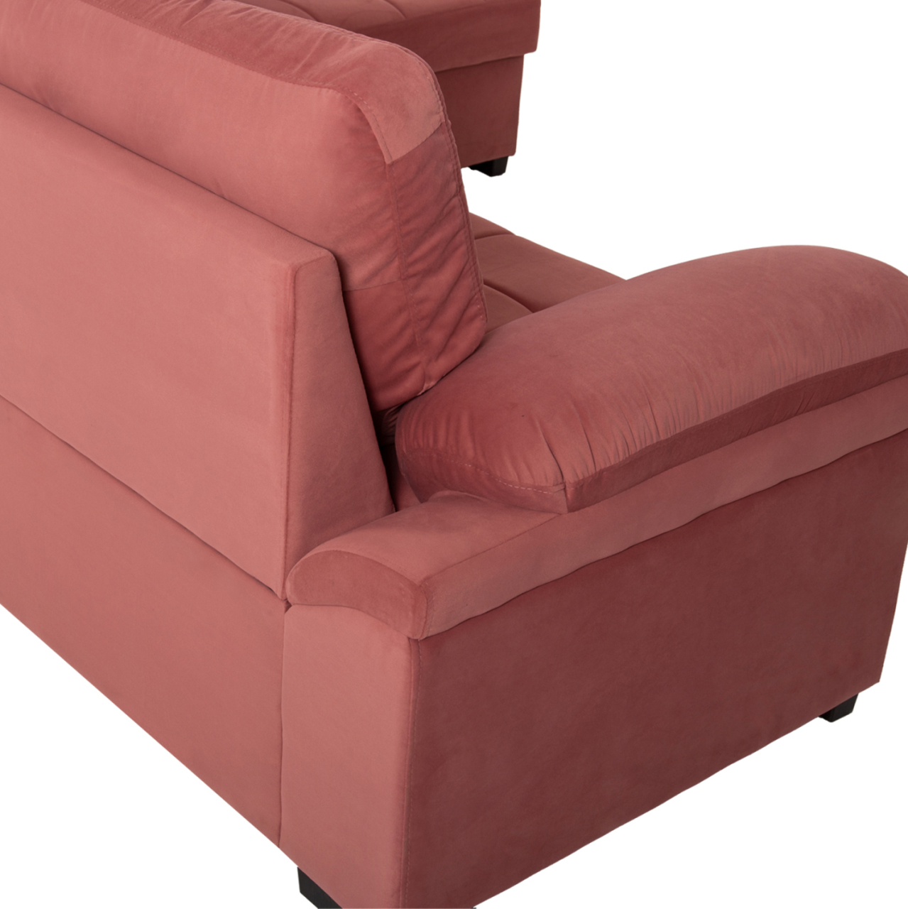 SOFABED RIGHT CORNER JADE HM3144.03R DUSTY PINK VELVET 250x80-180x73-88Hcm. [9]