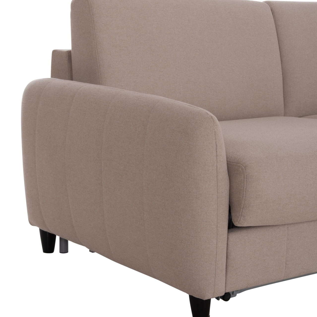 SOFABED WITH FOLDABLE MATTRESS ETUDINE HM3311.02 BEIGE FABRIC 190x98x90Hcm [10]