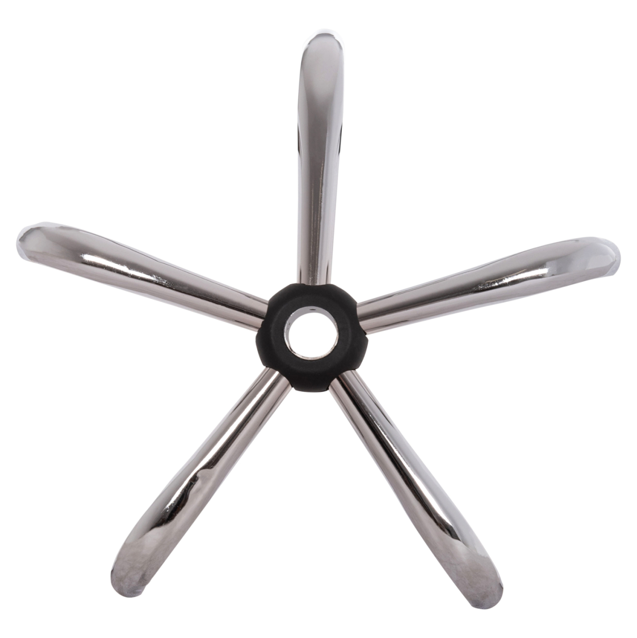 SPARE PART BASE FOR OFFICE CHAIR HM1202--CHROMED METAL 29cm SPOKE [4]
