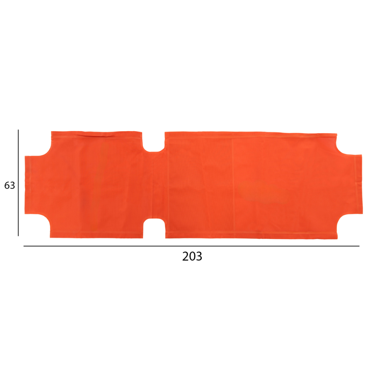 Spare parts cover for sunbed HM5072.02 Textline Orange 202x63 cm [3]