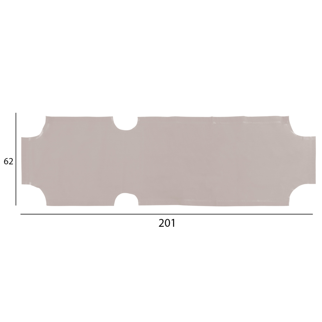 Spare parts cover for sunbed HM5072.60 Textline Brown/Cream [2]