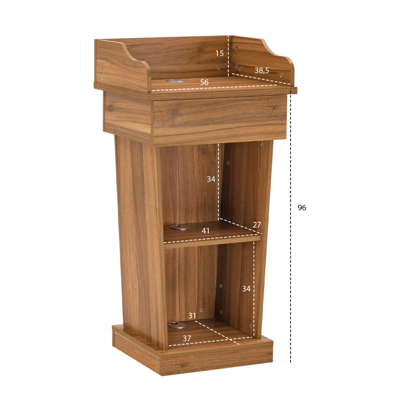 Speaker Stand Supreme Honey Oak HM2378 59,5x40x111cm [3]