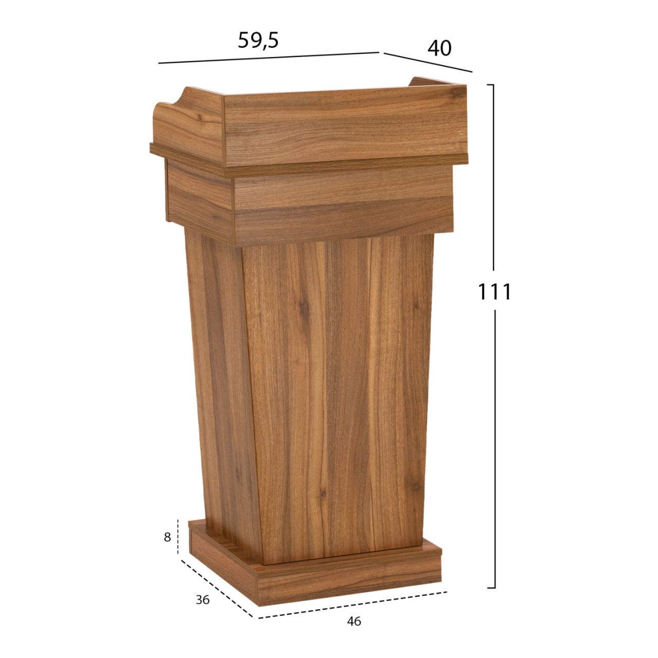 Speaker Stand Supreme Honey Oak HM2378 59,5x40x111cm [2]