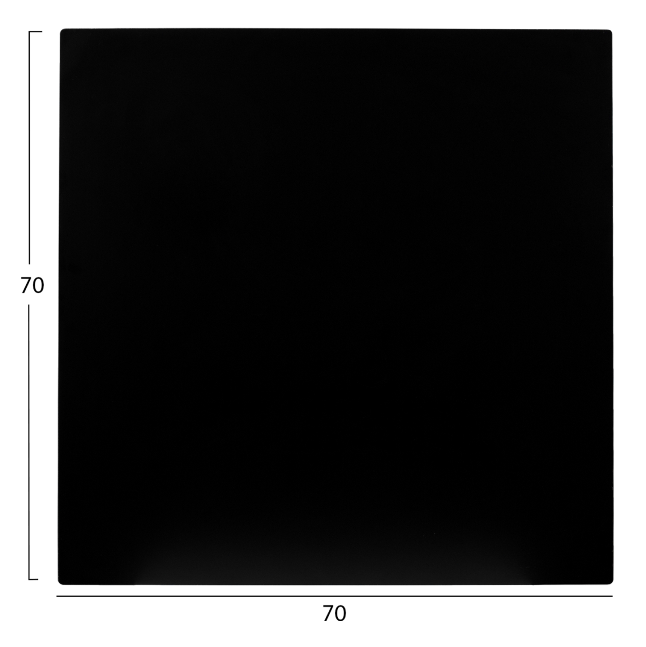 SQUARE HPL TABLETOP HM5838.21 BLACK 70x70cm. [2]