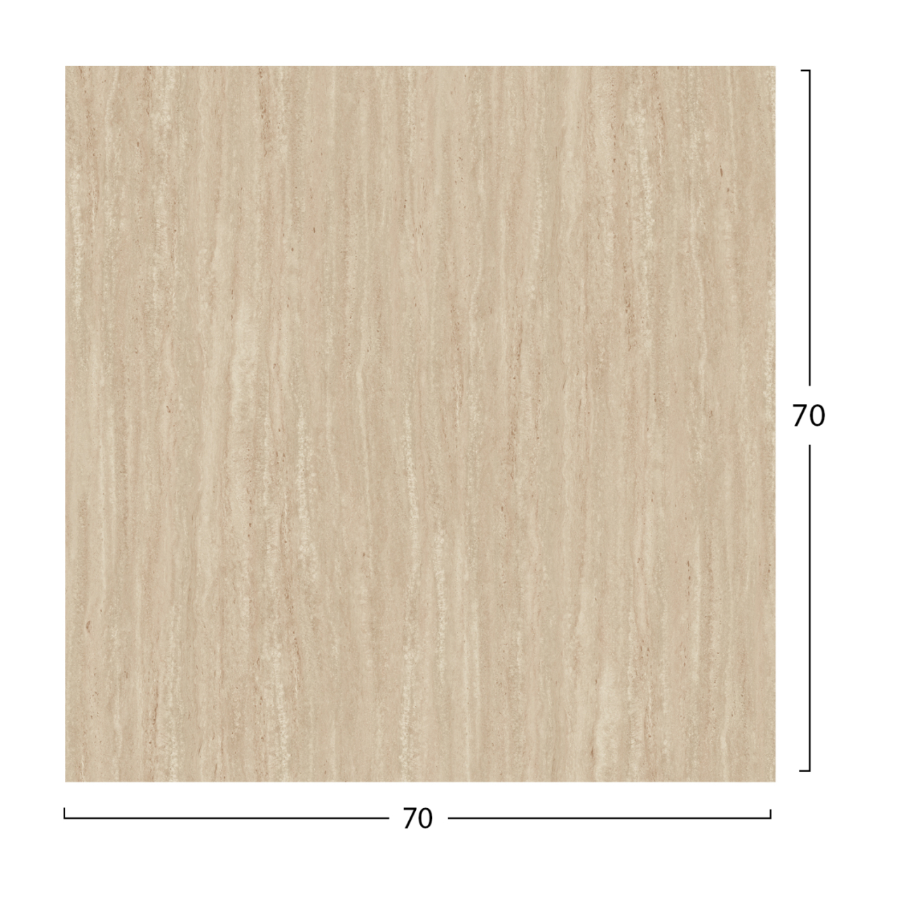 SQUARE HPL TABLETOP HM5838.35 TRAVERTINE STONE 70x70cm. [2]