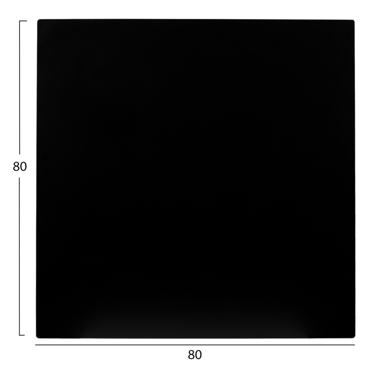 SQUARE HPL TABLETOP HM5839.21 BLACK 80x80cm. [2]