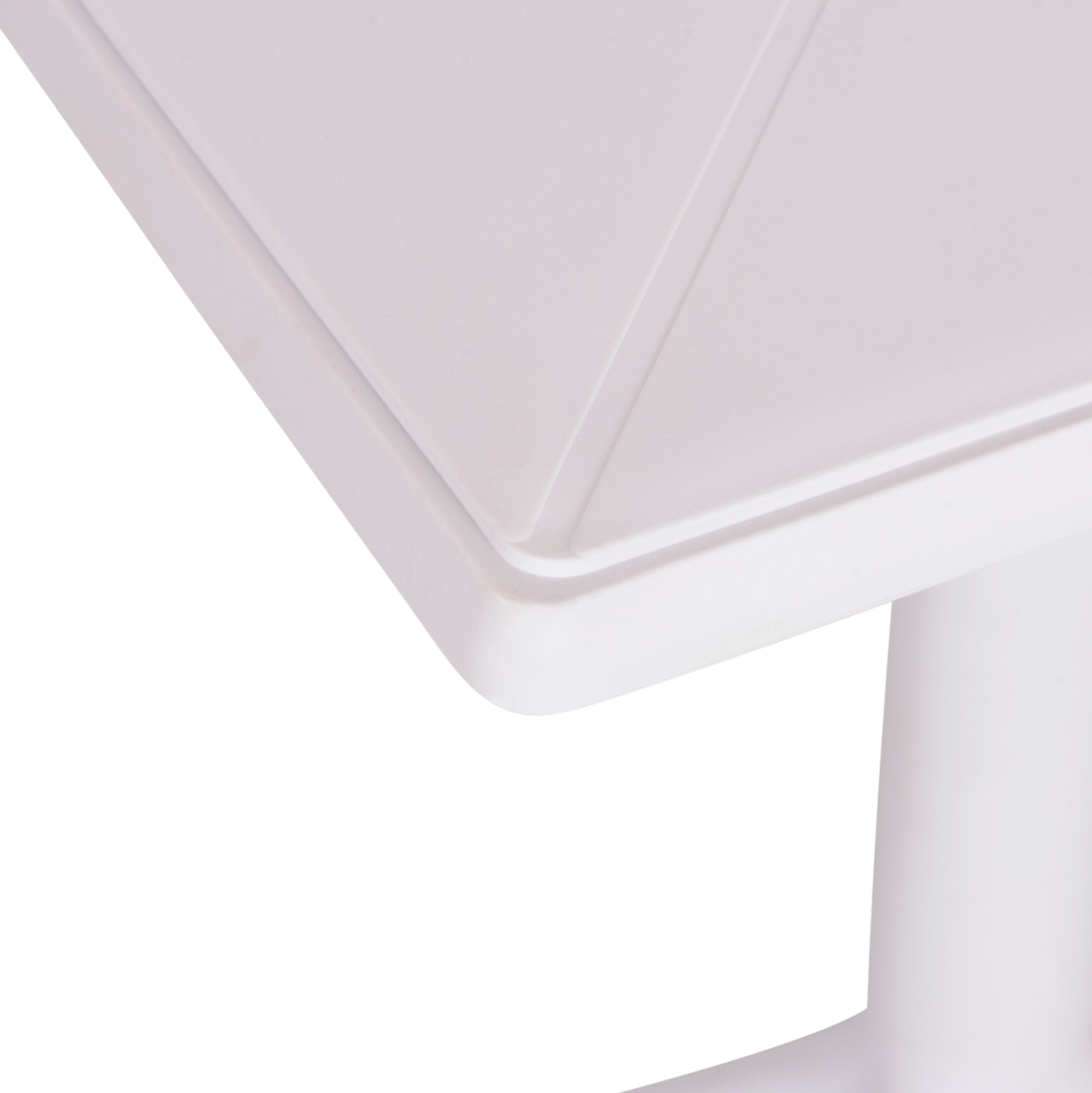 SQUARE POLYPROPYLENE TABLE TERRIN HM6125.11 WHITE 60x60x75Hcm. [8]