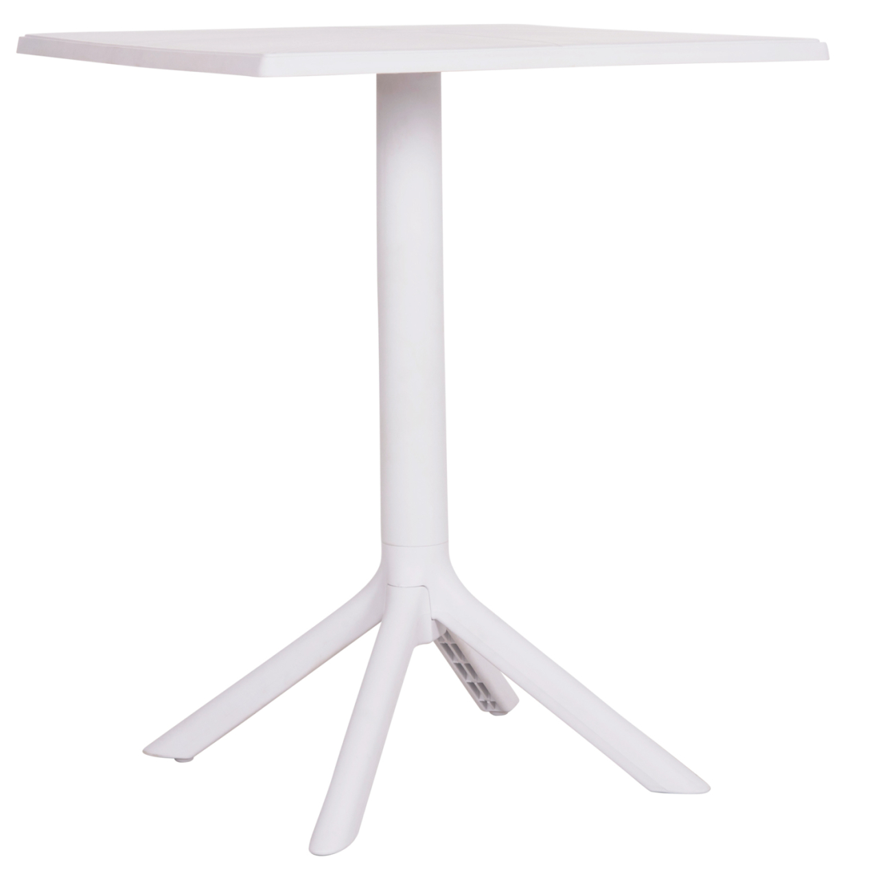 SQUARE POLYPROPYLENE TABLE TERRIN HM6125.11 WHITE 60x60x75Hcm. [5]