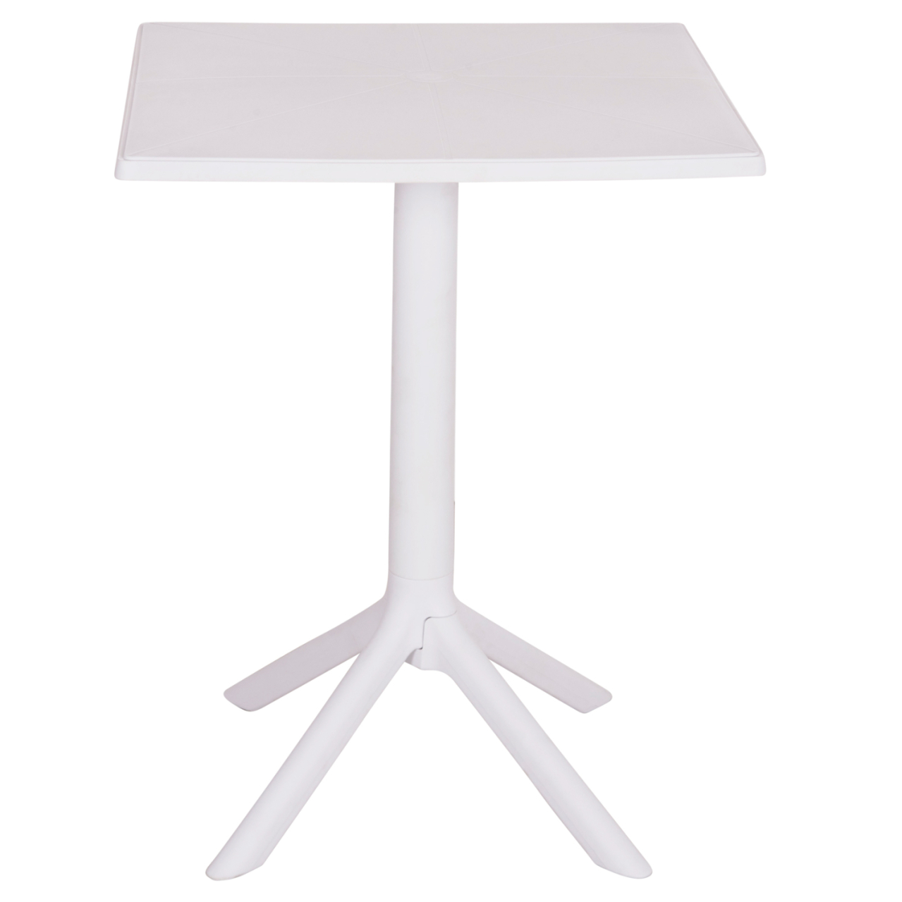 SQUARE POLYPROPYLENE TABLE TERRIN HM6125.11 WHITE 60x60x75Hcm. [4]
