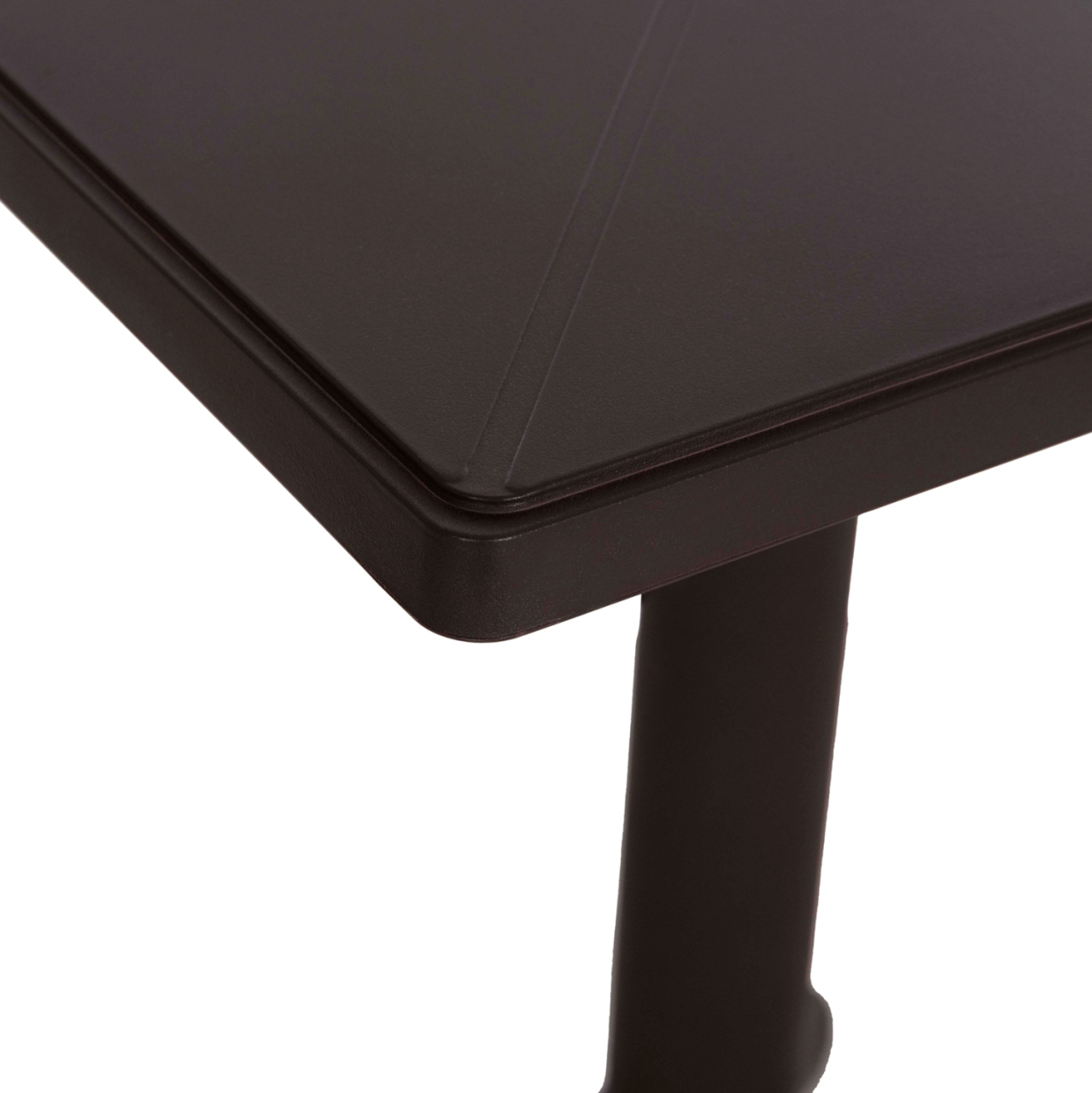 SQUARE POLYPROPYLENE TABLE TERRIN HM6125.13 BROWN 60x60x75Hcm. [6]