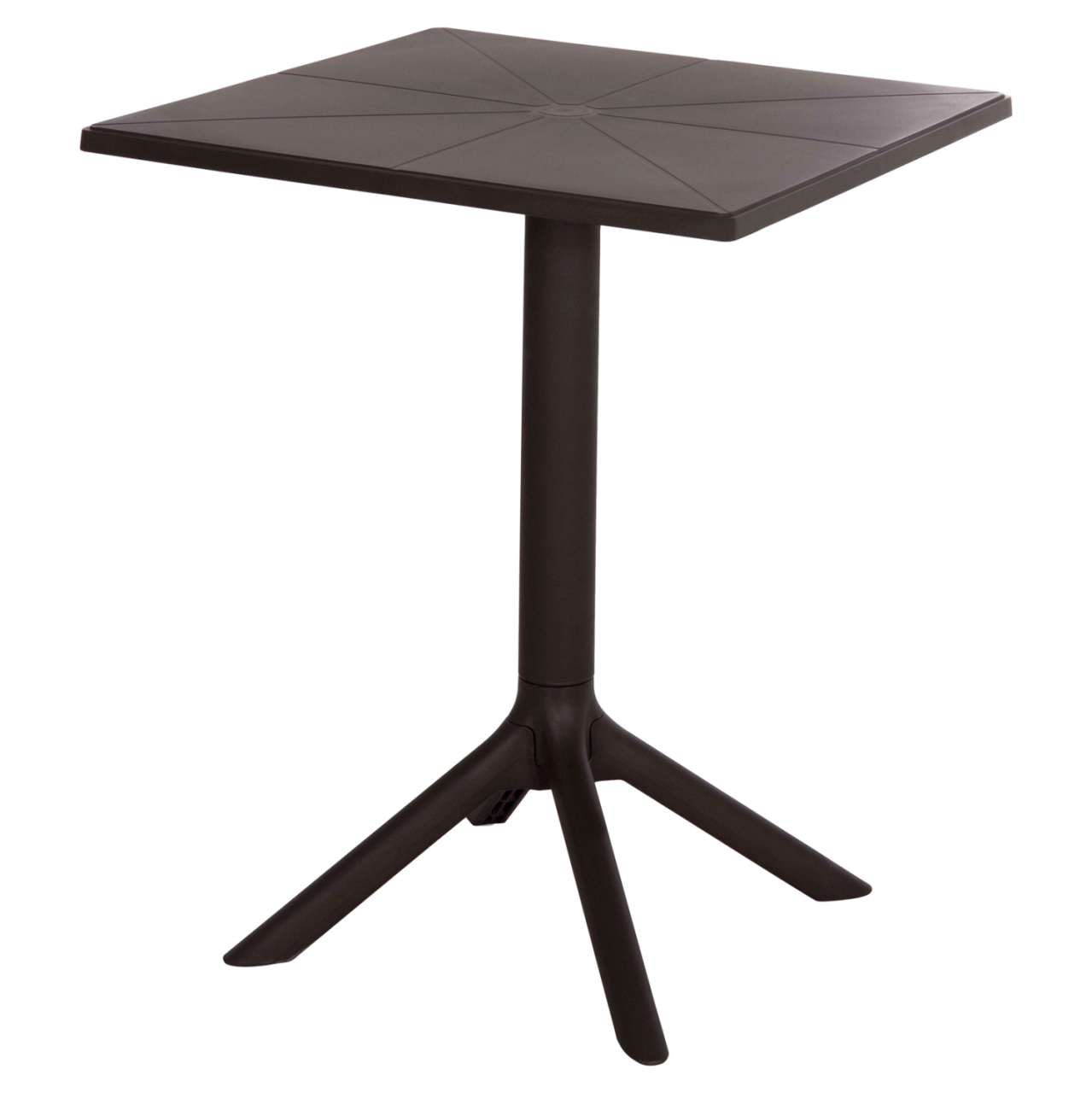 SQUARE POLYPROPYLENE TABLE TERRIN HM6125.13 BROWN 60x60x75Hcm. [4]
