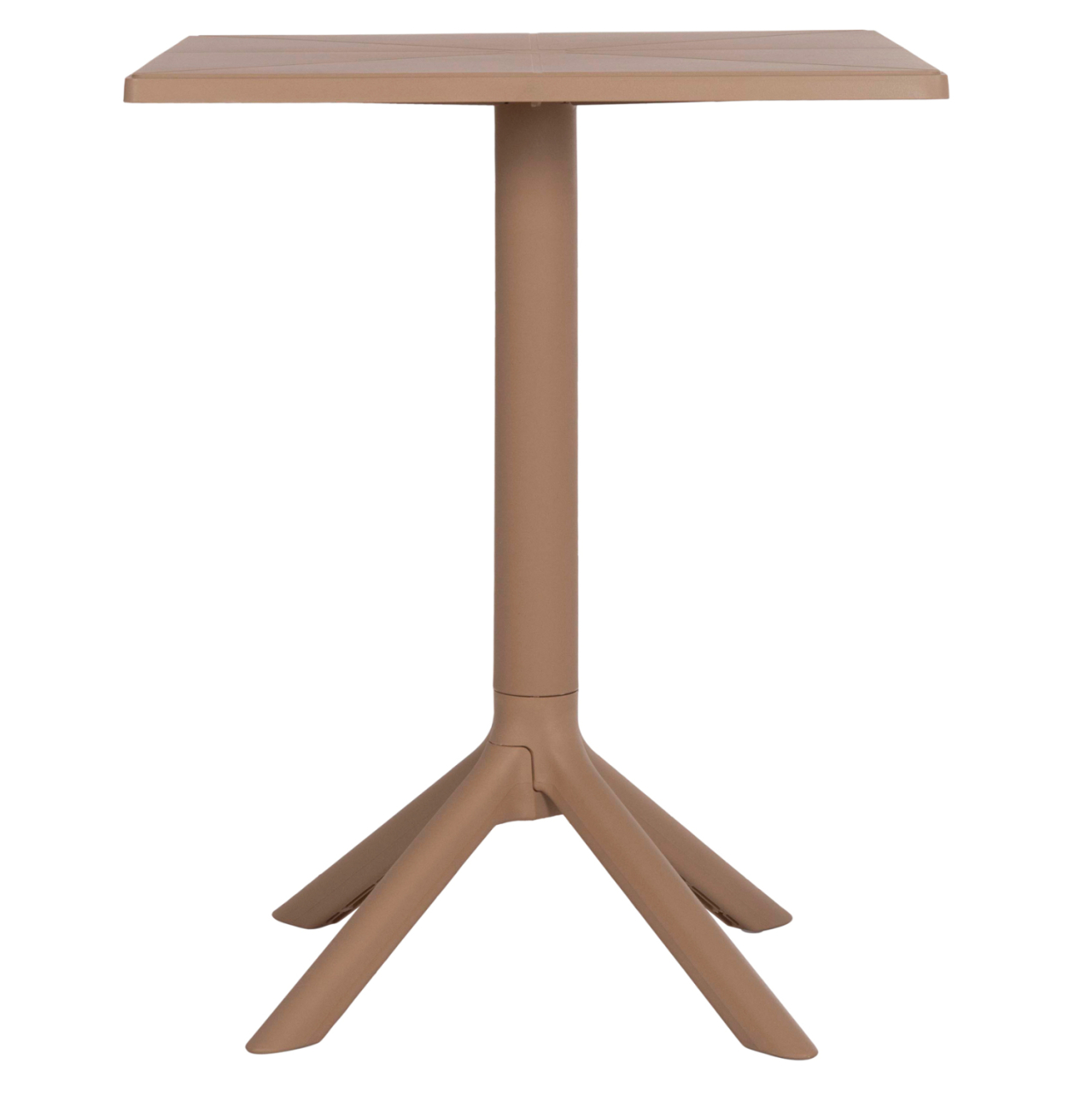 SQUARE POLYPROPYLENE TABLE TERRIN HM6125.14 CAPPUCCINO 60x60x75Hcm. [4]