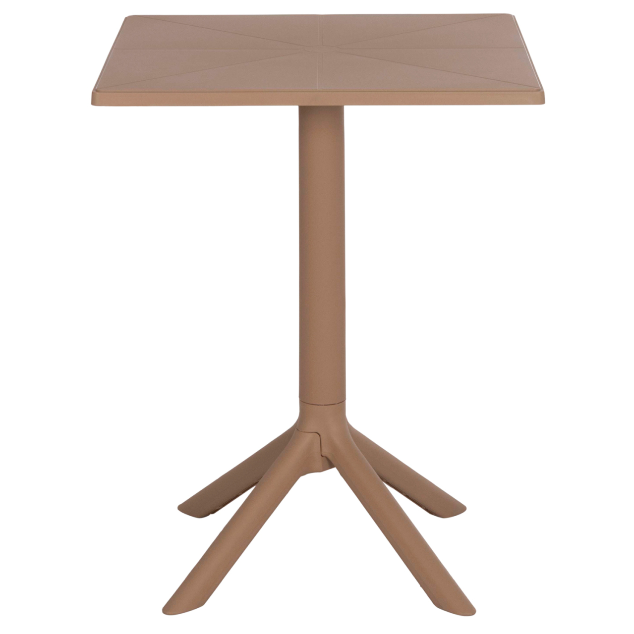 SQUARE POLYPROPYLENE TABLE TERRIN HM6125.14 CAPPUCCINO 60x60x75Hcm. [3]