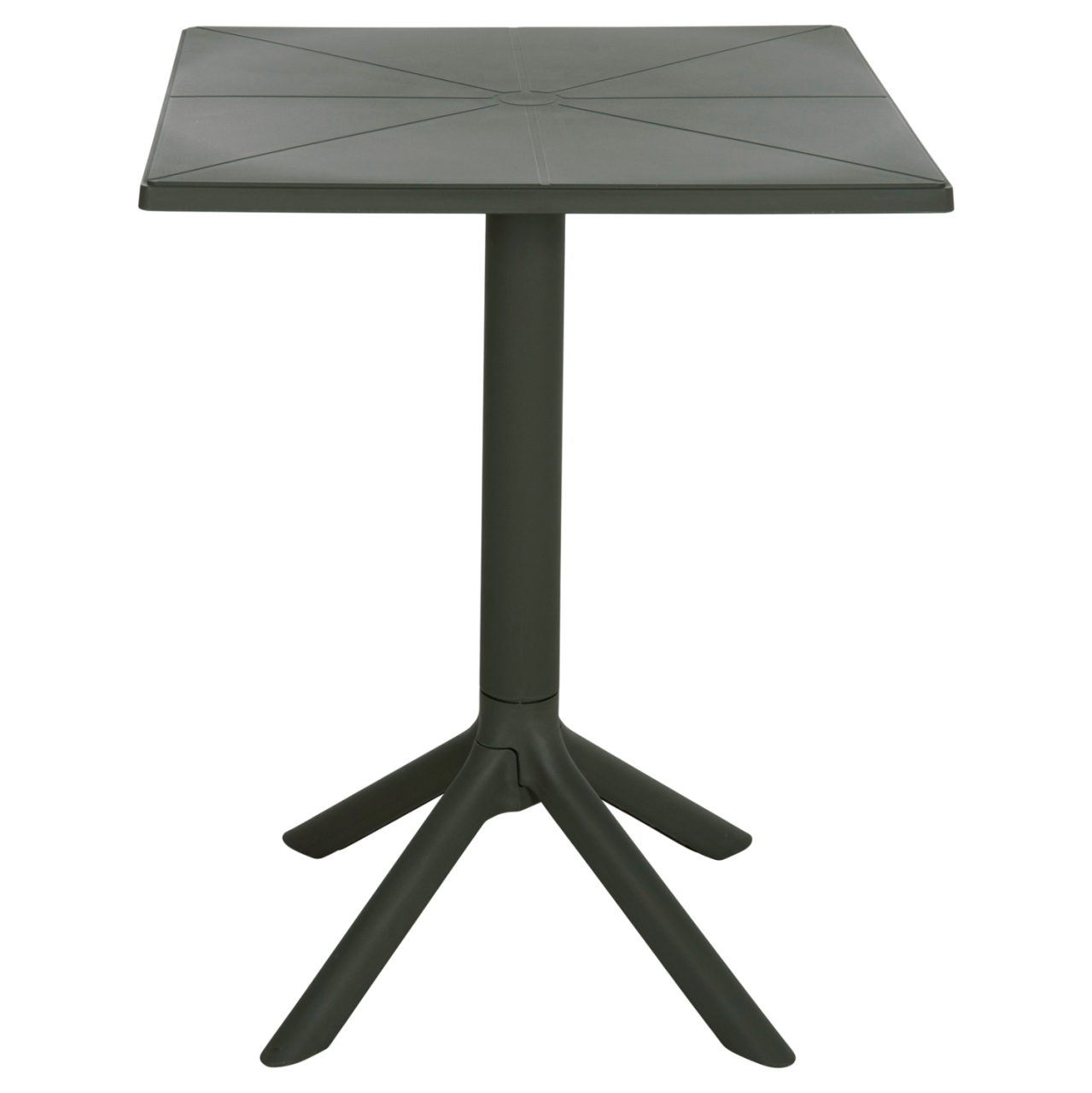 SQUARE POLYPROPYLENE TABLE TERRIN HM6125.15 DARK OLIVE 60x60x75Hcm. [3]