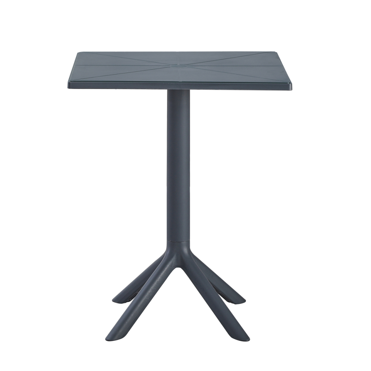 SQUARE POLYPROPYLENE TABLE TERRIN HM6125.20 DARK GREY 60,5x60,5x76,5Hcm. [2]