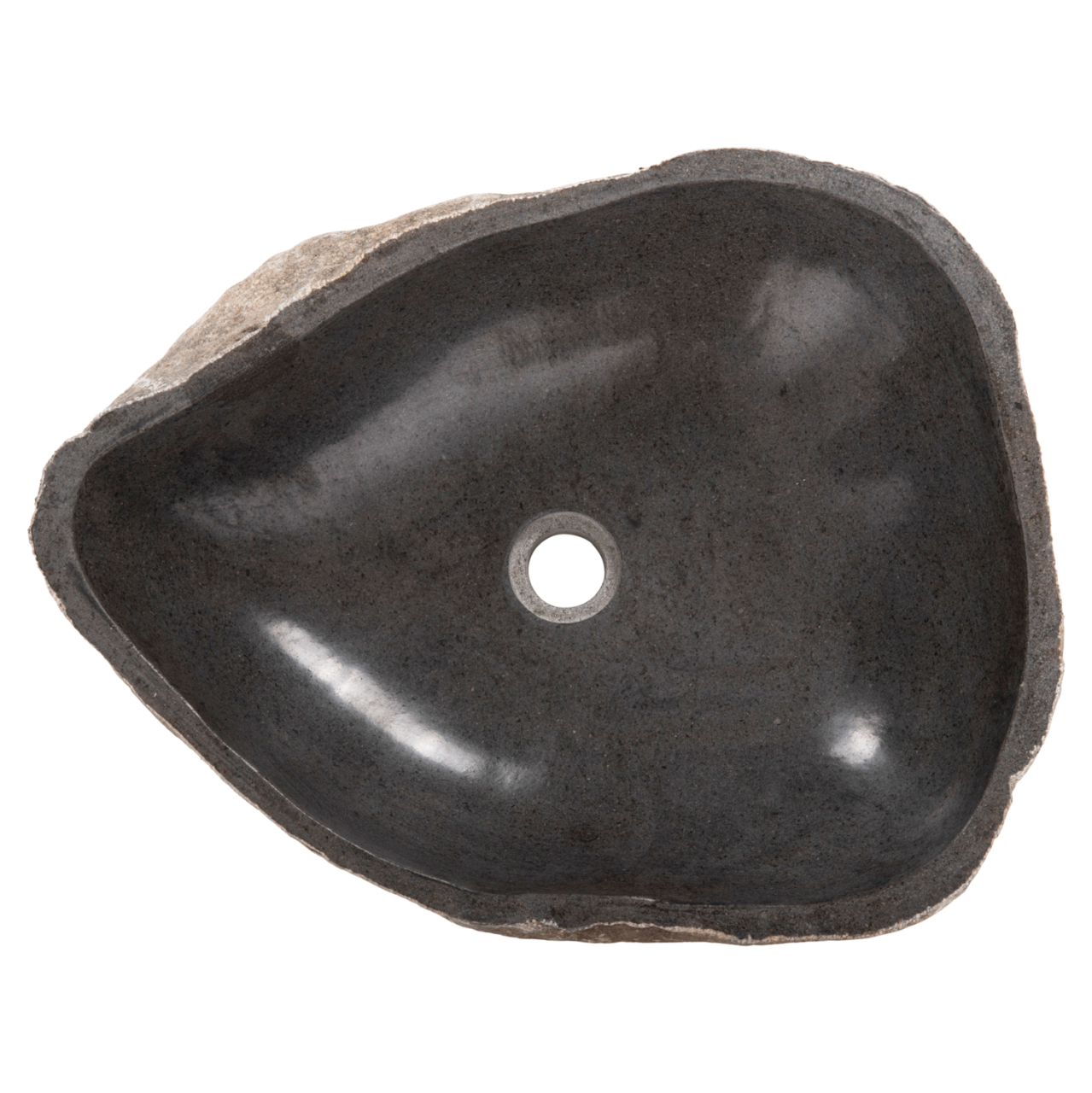 STONE SINK CARVED GREY COLOR 55x44x16Ηcm. HM4193 [7]