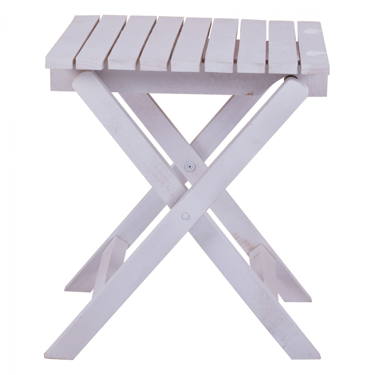 Stool- auxilliary table white 402 Koli 40x40 foldable HM288.03 40x40x44cm [3]