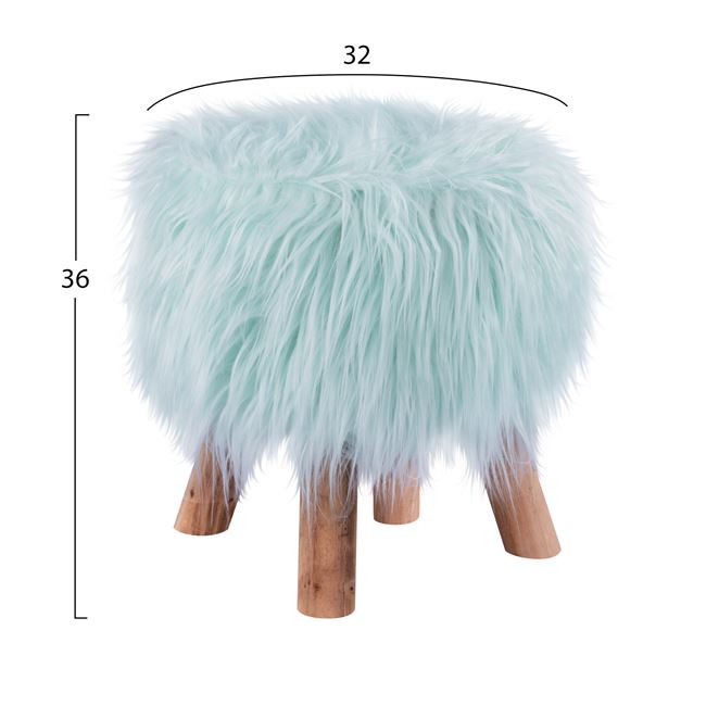 Stool Beck HM8410.04 Fair turquoise ''32x36cm [2]