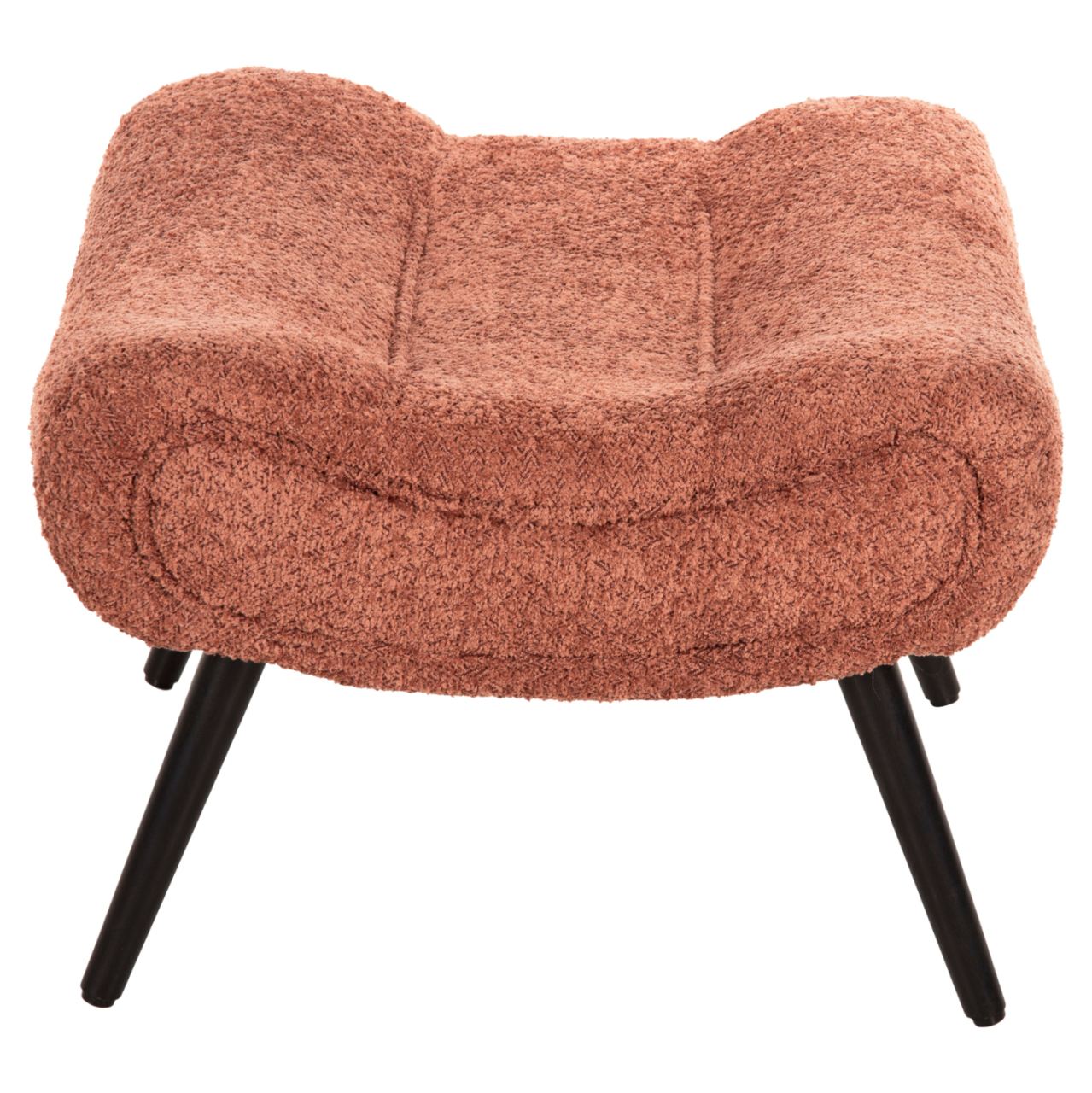 STOOL-FOOTREST BRYM HM9606.02 PINK BOUCLE FABRIC-BLACK WOODEN LEGS 68X58X40Hcm. [8]