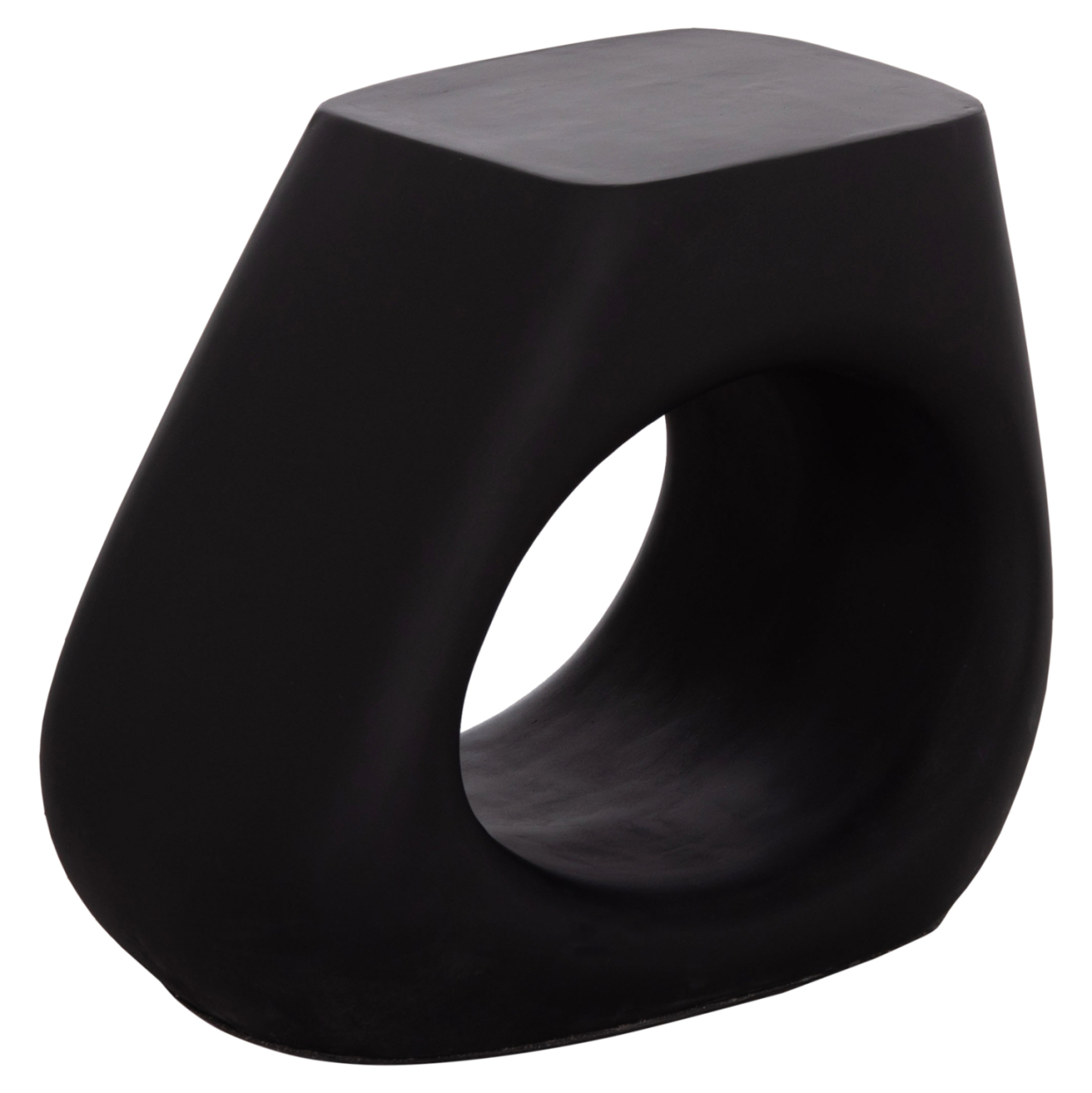 STOOL LANS HM4691.01 FIBER CEMENT IN BLACK--58x28x45.5Hcm. [6]