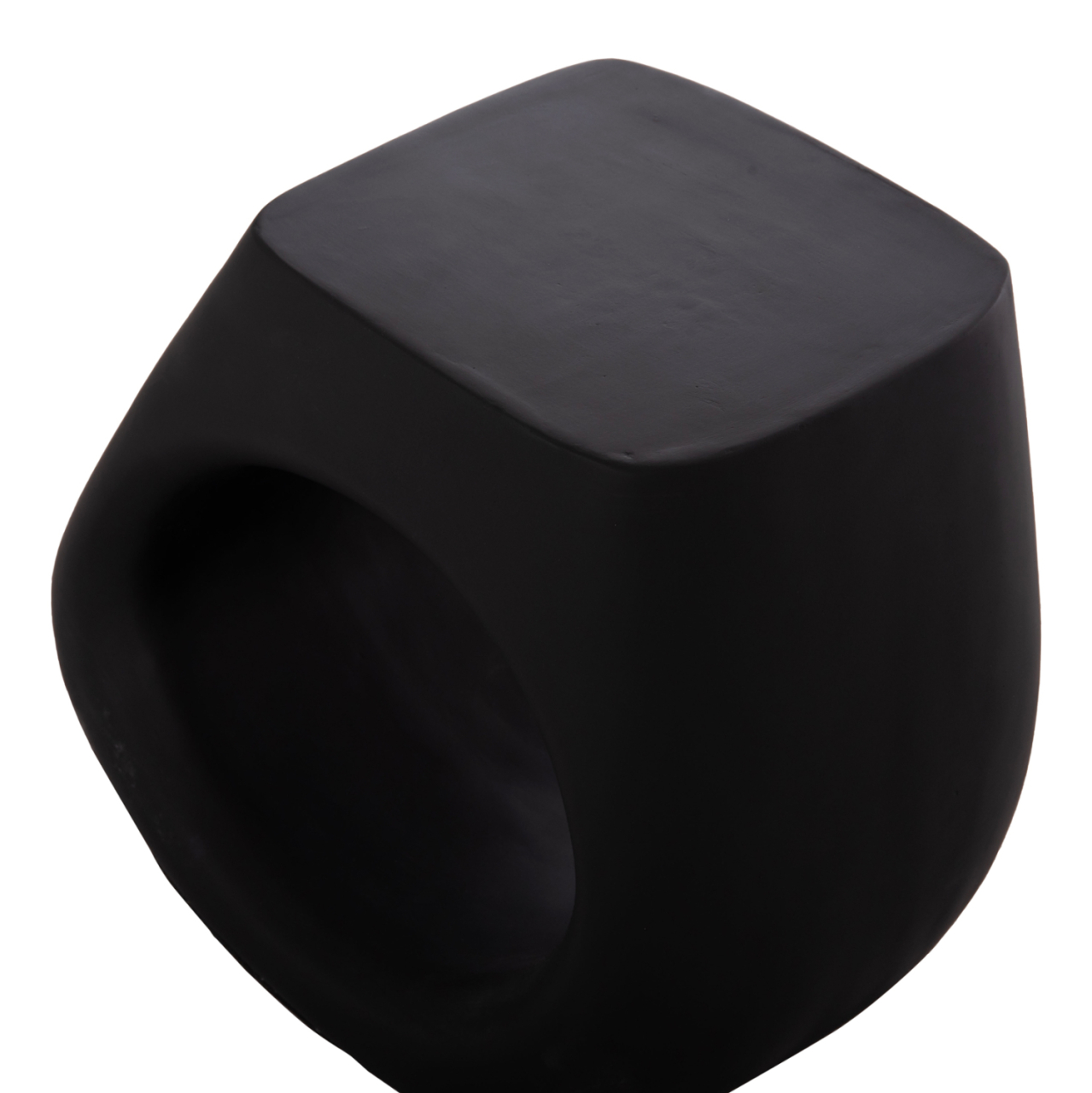 STOOL LANS HM4691.01 FIBER CEMENT IN BLACK--58x28x45.5Hcm. [10]
