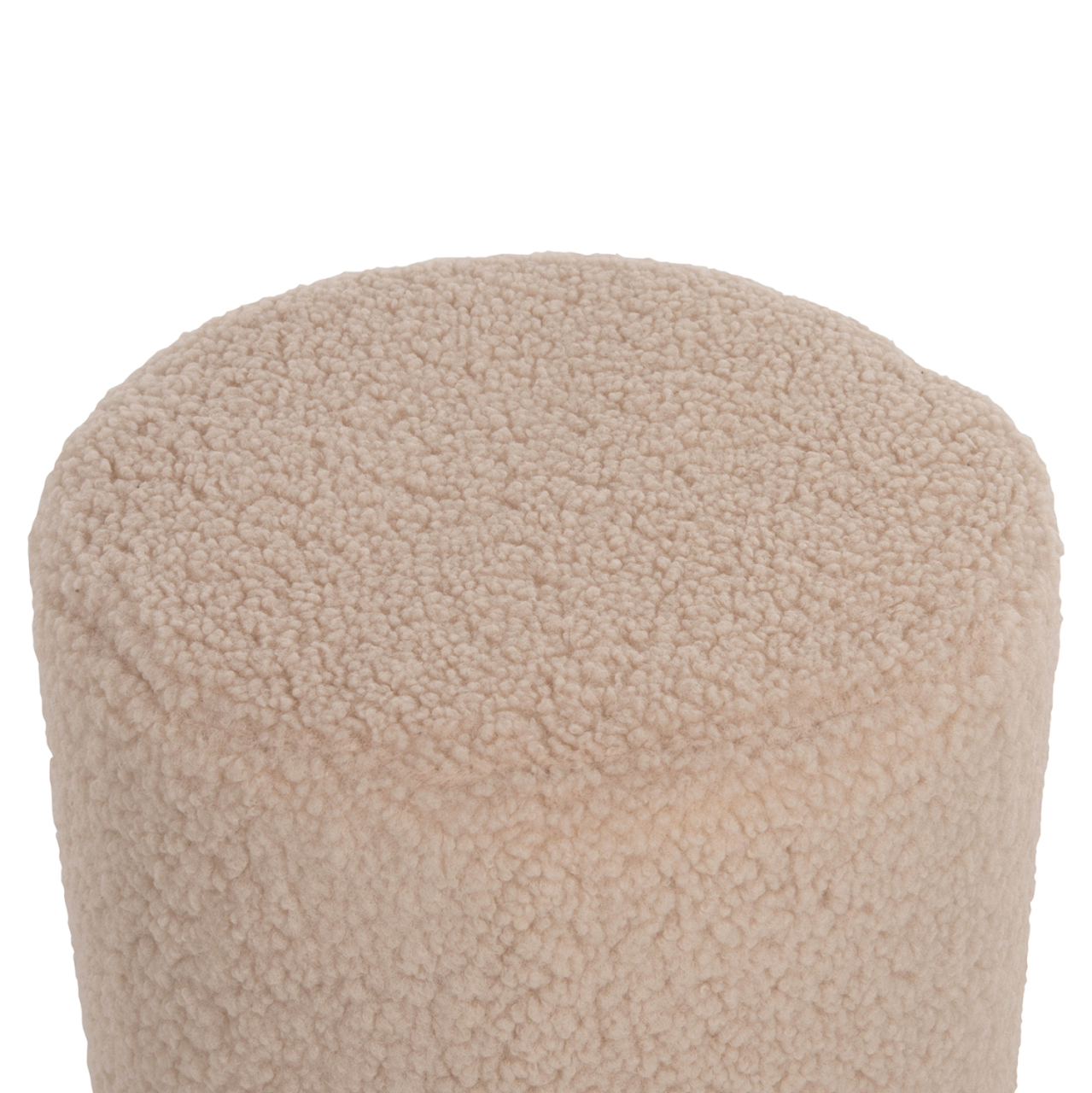 STOOL LEVY HM8408.20 BOUCLE FABRIC ECRU-GOLD BASE Φ35x42Hcm. [4]