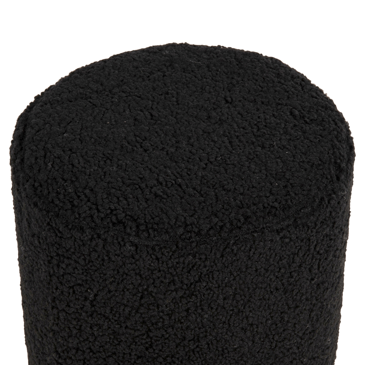 STOOL LEVY HM8408.24 BOUCLE FABRIC BLACK-GOLD BASE Φ35x42Hcm. [4]