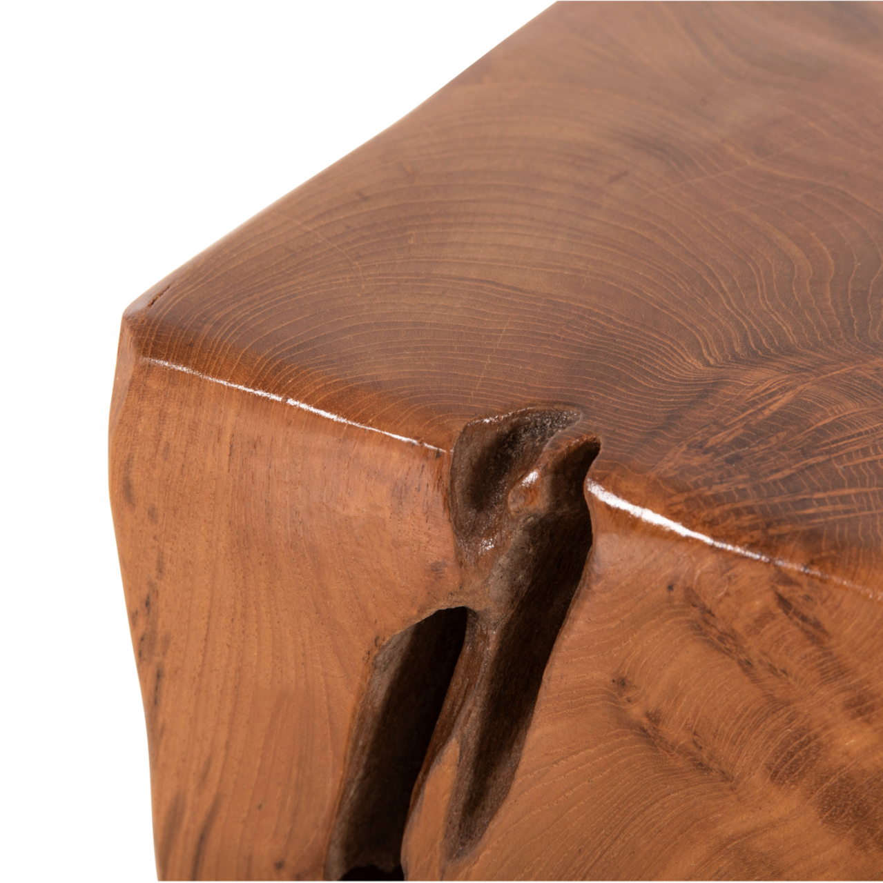 STOOL LOW HEIGHT KUMO HM7893 SOLID TEAK WOOD IN NATURAL COLOR 30X30X40Hcm. [5]