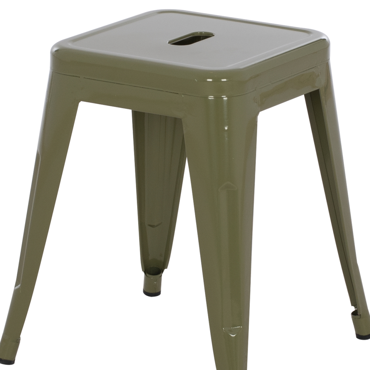 STOOL MELITA HM0096.43 METAL IN DARK OLIVE COLOR 37x37x45Hcm. [5]