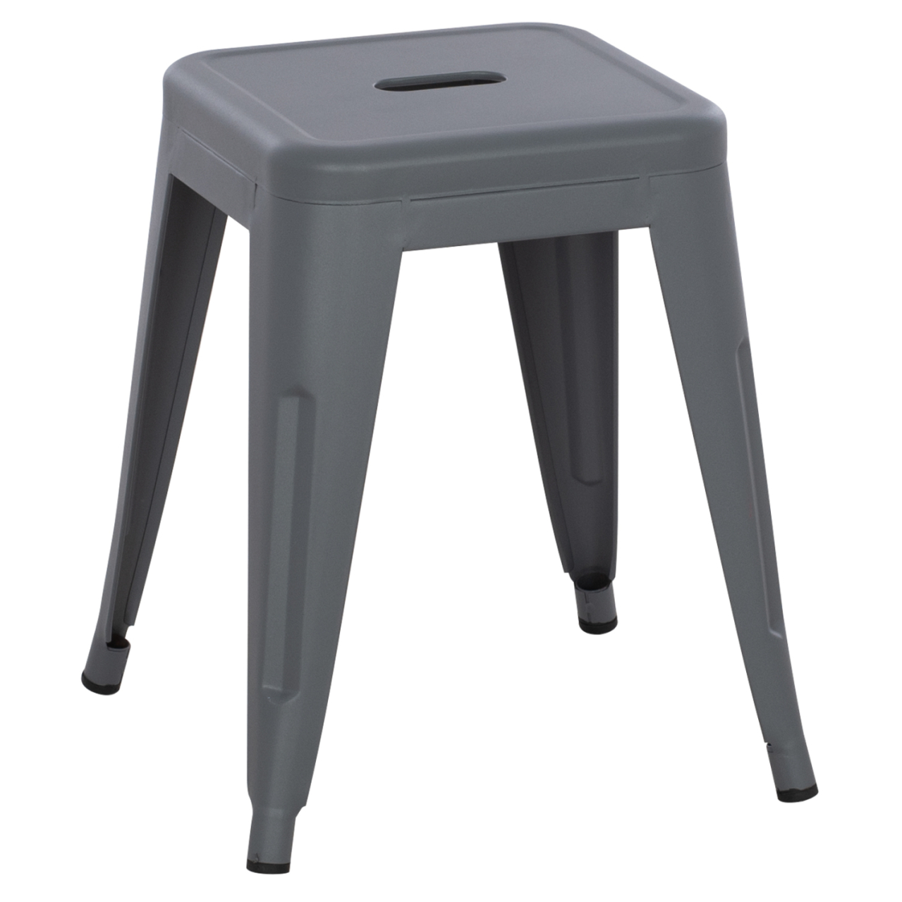 STOOL MELITA HM0096.50 METAL IN MATTE GREY COLOR 37x37x45Hcm. [4]