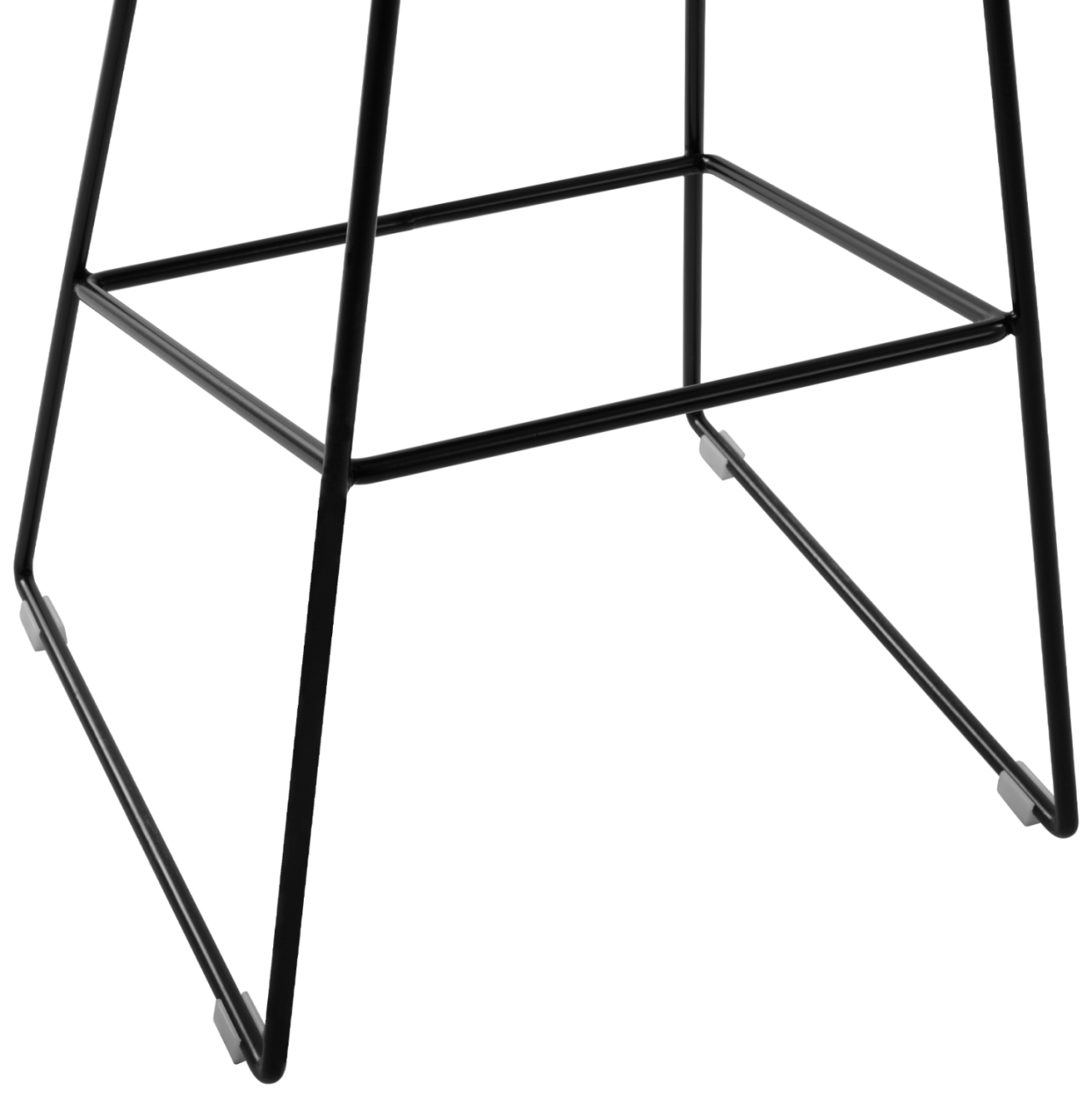 Stool Metallic HM8450.02 with seat PP Black 47x47x83cm [9]