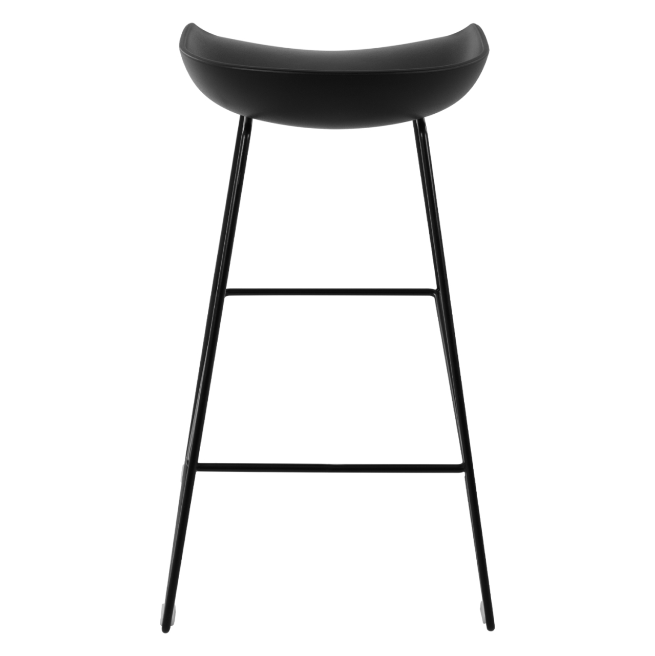 Stool Metallic HM8450.02 with seat PP Black 47x47x83cm [6]