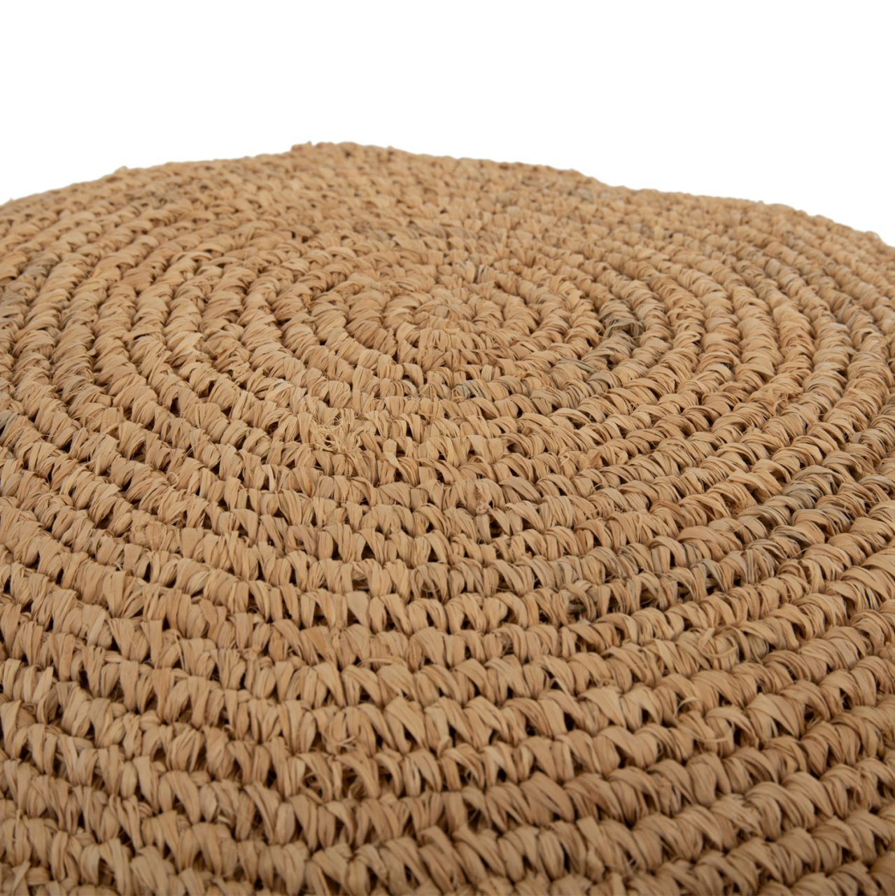 STOOL-POUF AONI HM7828 MADE OF DRIED PALM FIBERS IN NATURAL COLOR Φ48x37Hcm. [4]