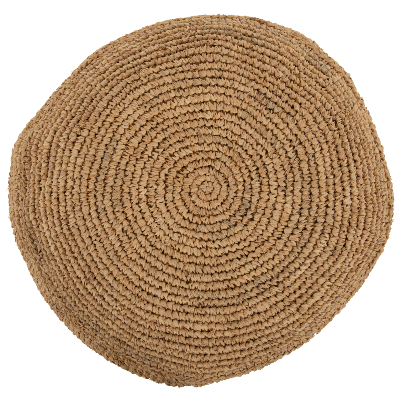STOOL-POUF AONI HM7828 MADE OF DRIED PALM FIBERS IN NATURAL COLOR Φ48x37Hcm. [5]