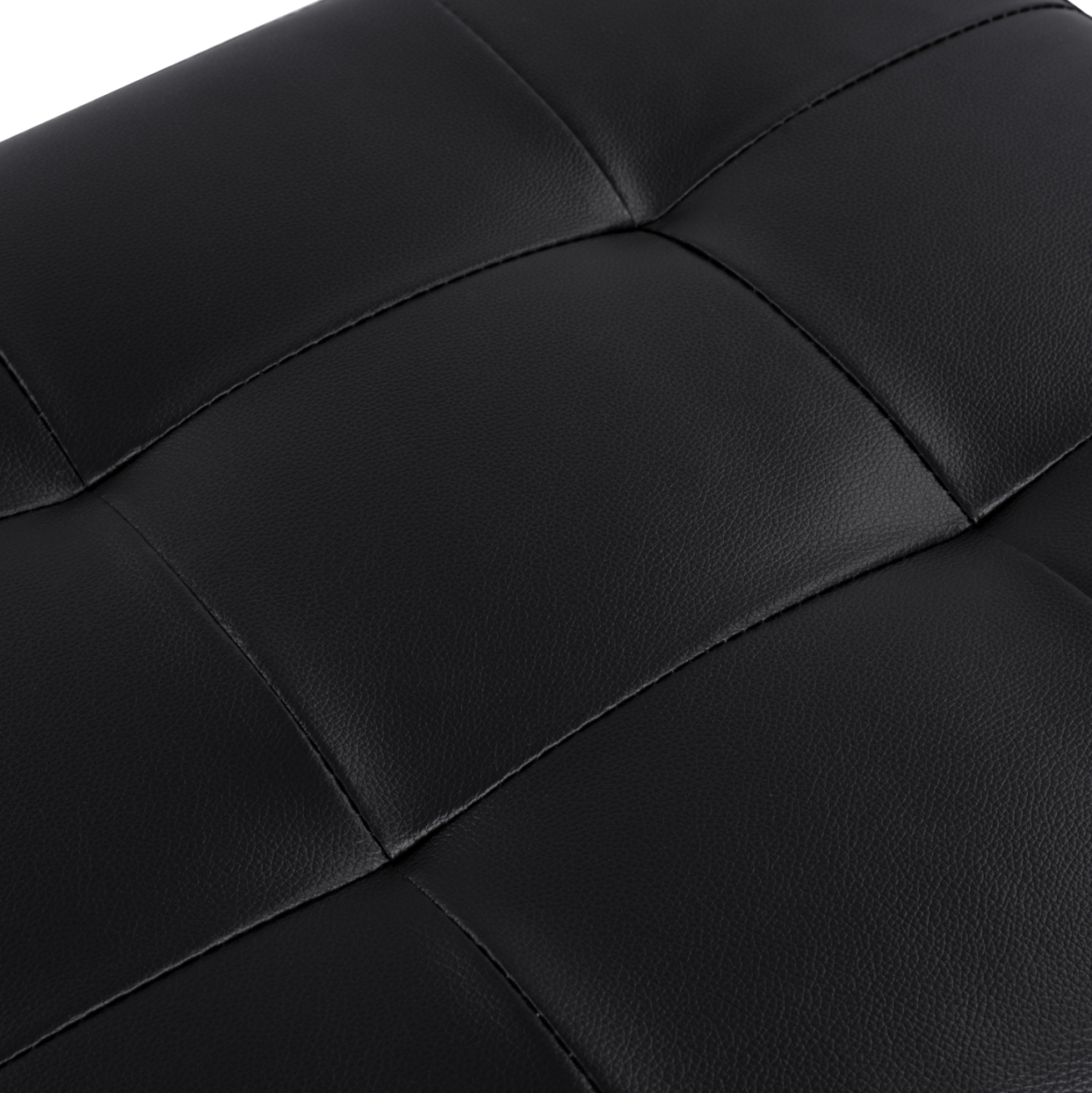 Stool PU with Storage Space Triscube Black HM223.01 121x51.5x50cm [5]