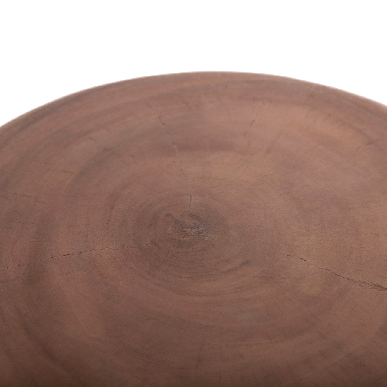 STOOL PUFFAT HM18172.03 FIBER CEMENT IN GREY-TEAK WOOD TOP Φ45x46Hcm. [8]