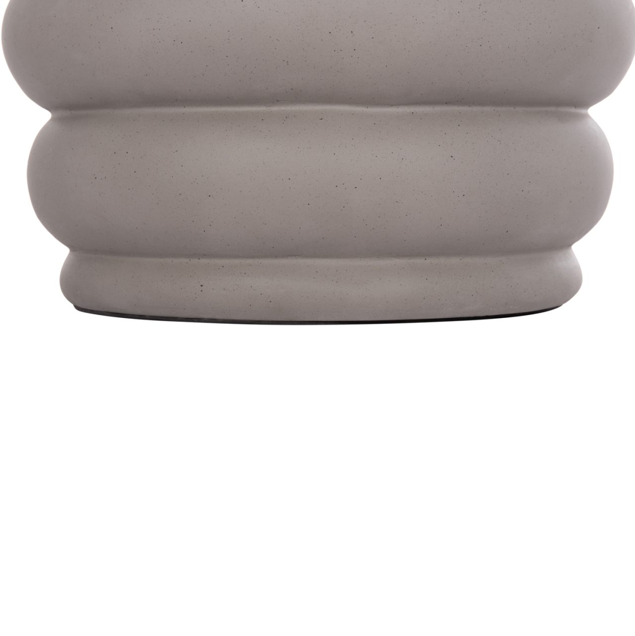 STOOL PUFFAT HM18172.03 FIBER CEMENT IN GREY-TEAK WOOD TOP Φ45x46Hcm. [10]